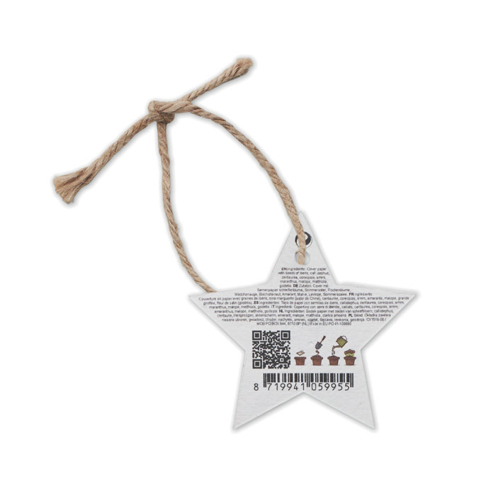 Seed paper star ornament - Image 2